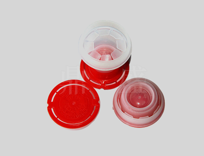 42MM Red Plastic Anti Glug Pull Up Cap For Metal Can