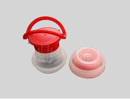 Red Plastic Spout Cap For Tin Can