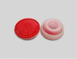 Red Plastic Pull Up Cap With Shenju Text For Metal Can