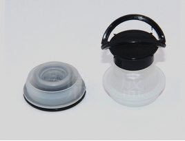 32MM Black Plastic Pull Up Cap For Metal Can