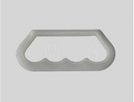  55# Fingerprint Pattern White Square Plastic Barrel Handle For 10-20L Barrel/Can