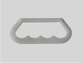  55# Fingerprint Pattern White Square Plastic Barrel Handle For 10-20L Barrel/Can